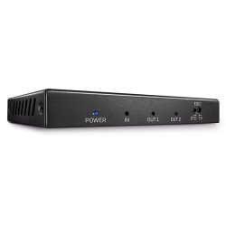 Lindy - 2 Port HDMI 2.0 18G Splitter - HDMI - 2x HDMI - 2.0 - 1 - Black - Metal