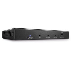 Lindy - 2 Port HDMI 2.0 18G Splitter - HDMI - 2x HDMI - 2.0 - 1 - Black - Metal