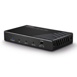 Lindy - 2 Port HDMI 2.0 18G Splitter - HDMI - 2x HDMI - 2.0 - 1 - Black - Metal