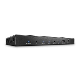 Lindy - 4 Port HDMI 18G Splitter - HDMI - 4x HDMI - 2.0 - 5 - Black - Metal
