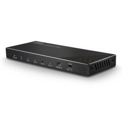 Lindy - 4 Port HDMI 18G Splitter - HDMI - 4x HDMI - 2.0 - 5 - Black - Metal