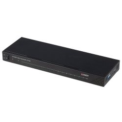 Lindy - 16 Port HDMI 4K60 Splitter - HDMI - 16x HDMI - 2.0 - 1 - Black - 3840 x 2160 pixels
