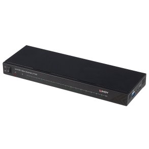 Lindy - 16 Port HDMI 4K60 Splitter - HDMI - 16x HDMI - 2.0 - 1 - Black - 3840 x 2160 pixels