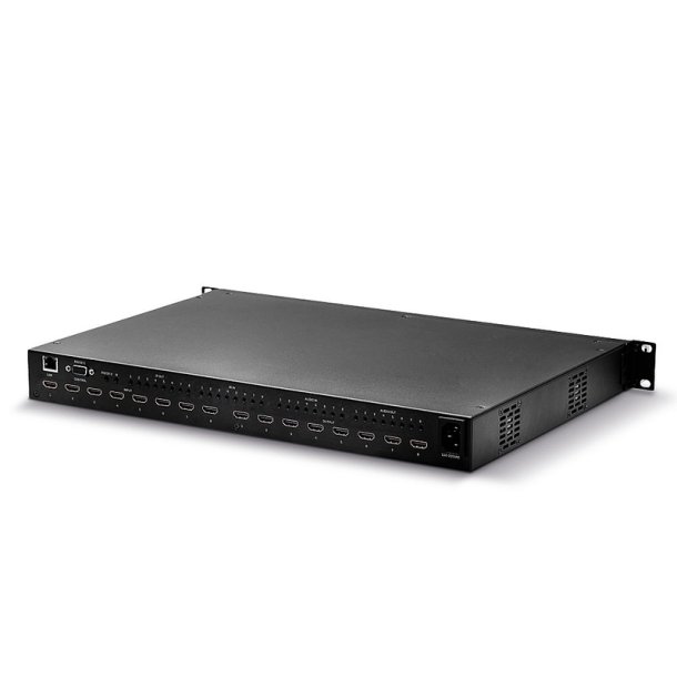 Lindy - 8x8 HDMI 18G Matrix with Video Wall Scaling - HDMI - 8x HDMI - 2.0 - 8 - 16 - 3840 x 2160 pixels