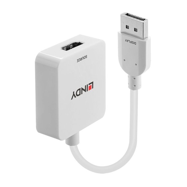 Lindy - HDMI 18G to DisplayPort 1.2 Converter - Straight - DC - 0.095 m - HDMI Type A (Standard) - DisplayPort - Female
