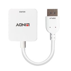 Lindy - HDMI 18G to DisplayPort 1.2 Converter - Straight - DC - 0.095 m - HDMI Type A (Standard) - DisplayPort - Female