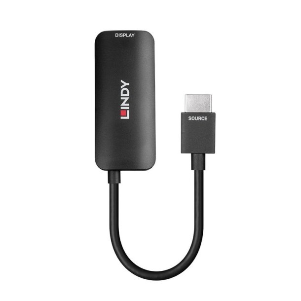 Lindy - HDMI 8K60 to DisplayPort 1.4 Converter - Straight - USB - 0.157 m - HDMI Type A (Standard) - DisplayPort - Male