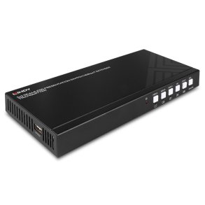 Lindy - 5 Port Seamless Presentation Switch HDBaseT Extender - Transmitter - AV transmitter - 3840 x 2160 pixels - Cat6 