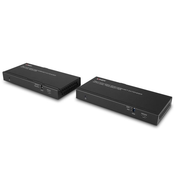 Lindy - 70m Cat.6 HDMI 4K60, Audio, IR and RS-232 HDBaseT Extender with ARC - AV transmitter &amp; receiver - 3840 x 2160 pi