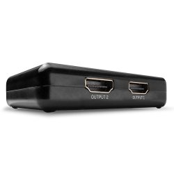 Lindy - 2 Port HDMI 10.2G Splitter, Compact - HDMI - 2x HDMI - 1.4 - 3 - Black - Plastic