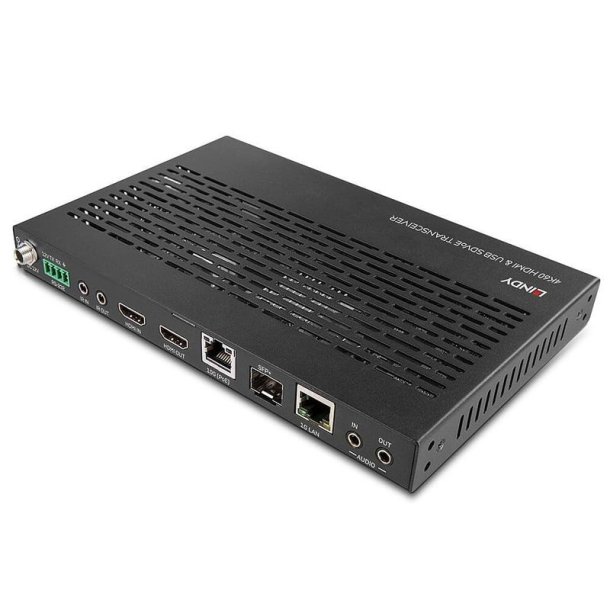 Lindy - 4K60 HDMI and USB SDVoE Transceiver - AV transmitter - 3840 x 2160 pixels - Cat6 - 100 m - 60 Hz - 2.0 channels