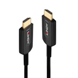 Lindy - 15m Fibre Optic Hybrid Ultra High Speed HDMI Cable - 15 m - HDMI Type A (Standard) - Male - Straight - Black - 2