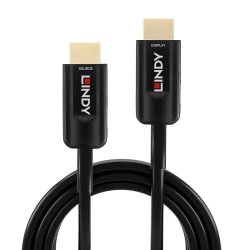 Lindy - 15m Fibre Optic Hybrid Ultra High Speed HDMI Cable - 15 m - HDMI Type A (Standard) - Male - Straight - Black - 2