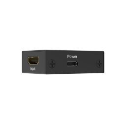 Lindy - HDMI 8K60 Repeater - AV repeater - 48 Gbit/s - Metal - Black - CE, UKCA, FCC, RoHS, REACH &amp; California Propositi