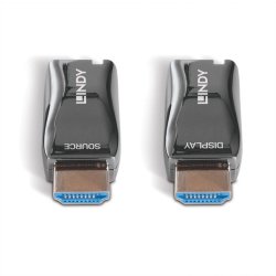 Lindy - 300m Fibre Optic HDMI 4K60 Dongle Extender - AV transmitter &amp; receiver - 3840 x 2160 pixels - 300 m - 60 Hz - 85