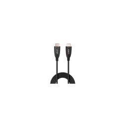 Lindy - 15m Fibre Optic Hybrid HDMI 8K60 Cable - 15 m - HDMI Type A (Standard) - Male - Straight - Black - 2.1