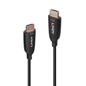 Lindy - 40m Fibre Optic Hybrid HDMI 8K60 Cable - 40 m - HDMI Type A (Standard) - Male - Straight - Black - 2.1