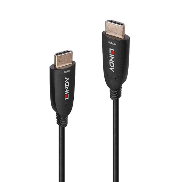 Lindy - 70m Fibre Optic Hybrid HDMI 8K60 Cable - 70 m - HDMI Type A (Standard) - Male - Straight - Black - 2.1