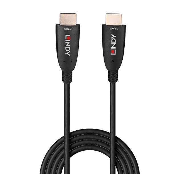 Lindy - 70m Fibre Optic Hybrid HDMI 8K60 Cable - 70 m - HDMI Type A (Standard) - Male - Straight - Black - 2.1