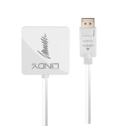 Lindy - DisplayPort 1.2 to HDMI 1.4, DVI and VGA Active Converter - DisplayPort - DVI-D + VGA (D-Sub) + HDMI - Male - Fe