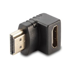 Lindy - HDMI Female to HDMI Male 90 Degree Right Angle Adapter - Down - HDMI - Male - Female - Gold - 19-Pin - A