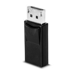 Lindy - DisplayPort to Mini DisplayPort Adapter - DisplayPort - Mini DisplayPort - Male - Female - Gold - Black