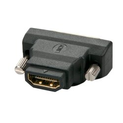 Lindy - HDMI Female to DVI-D Male Adapter - HDMI-A FM - DVI-D M - Male - Female - Black