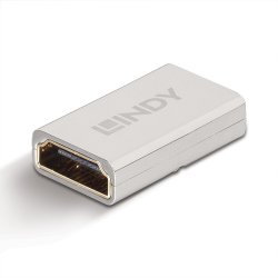 Lindy - HDMI 2.1 Female to Female Coupler - HDMI 2.1 - Female - Straight - Gold - Silver - Metal