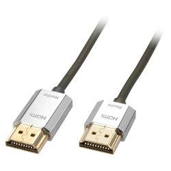 Lindy - 4.5m CROMO Slim High Speed HDMI Cable with Ethernet - 4.5 m - HDMI Type A (Standard) - Male - Straight - Black, 