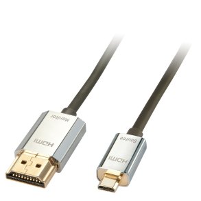 Lindy - 3m CROMO Slim Active High Speed HDMI 2.0 A/D Cable with Ethernet and 4K support - 3 m - HDMI Type A (Standard) -