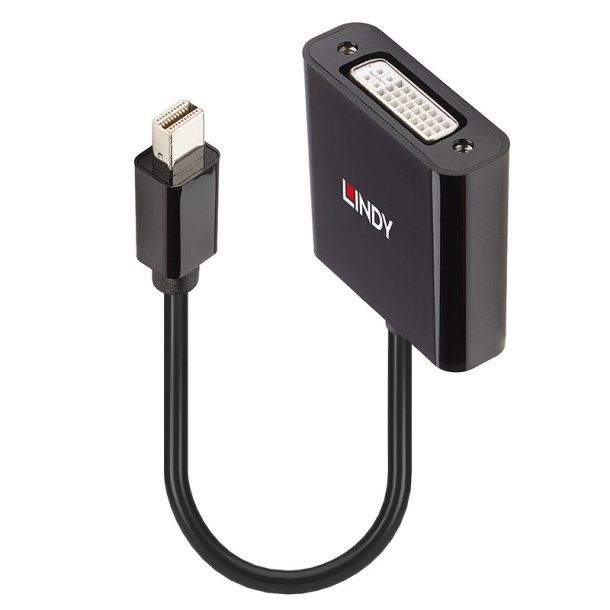 Lindy - Mini DisplayPort to DVI Active Converter - Mini DisplayPort - DVI-D - Male - Female - Straight - 1.2