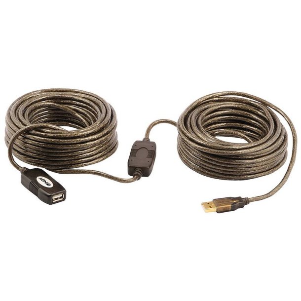 Lindy - 20m USB 2.0 Active Extension - 0.48 Gbit/s - 20 m - 600 g - Windows XP/Vista/7
Mac OS
Linux