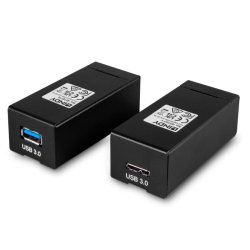 Lindy - 200m Fibre Optic USB 3.0 Extender - AV transmitter &amp; receiver - 200 m - Metal - Black - CE, UKCA, FCC, RoHS, REA