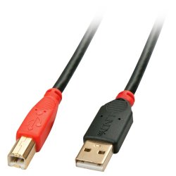 Lindy - 15m USB 2.0 Type A to B Active Cable - USB 2.0 - USB A - USB B - Male/Male - Male - Straight