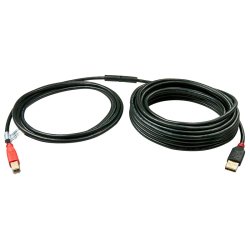 Lindy - 15m USB 2.0 Type A to B Active Cable - USB 2.0 - USB A - USB B - Male/Male - Male - Straight