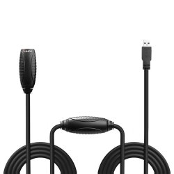 Lindy - 10m USB 3.0 Active Extension - USB 3.2 Gen 1 (3.1 Gen 1) - USB A - Male - Female - Straight - 28/28/22