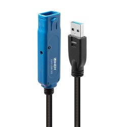 Lindy - 10m USB 3.0 Active Extension Pro - USB 3.2 Gen 1 (3.1 Gen 1) - USB A - Male - Female - Straight - 24/24/20