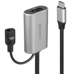 Lindy - 5m USB 3.2 Gen 1 C/A Active Extension - USB 3.2 Gen 1 (3.1 Gen 1) - USB C - USB A - Male - Female - Straight