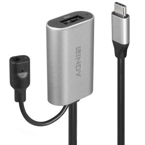 Lindy - 5m USB 3.2 Gen 1 C/A Active Extension - USB 3.2 Gen 1 (3.1 Gen 1) - USB C - USB A - Male - Female - Straight