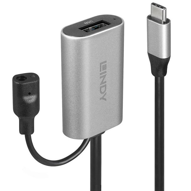 Lindy - 5m USB 3.2 Gen 1 C/A Active Extension - USB 3.2 Gen 1 (3.1 Gen 1) - USB C - USB A - Male - Female - Straight