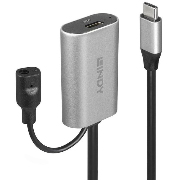 Lindy - 5m USB 3.2 Gen 1 C/C Active Extension - USB 3.2 Gen 1 (3.1 Gen 1) - USB C - Male - Female - Straight - 28/22