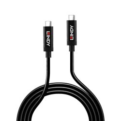 Lindy - 5m Active USB 3.2 Gen 2 C/C Cable - USB 3.2 Gen 2 (3.1 Gen 2) - USB C - Male - Straight - Nickel/Gold - Polyviny