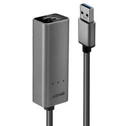 Lindy - USB 3.0 to 2.5G Ethernet Converter - USB-A - RJ-45 - Male - Female - Straight - 10,100,1000,2500 Mbit/s