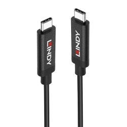 Lindy - 3m USB 3.2 Gen 2 C/C Active Cable - USB 3.2 Gen 2 (3.1 Gen 2) - USB C - Male - Straight - Nickel - Polyvinyl chl