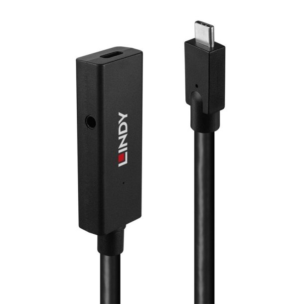 Lindy - 5m USB 3.2 Gen 2 C/C Active Extension - USB 3.2 Gen 2 (3.1 Gen 2) - USB C - Male - Female - Straight - Brass