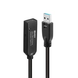 Lindy - 10m USB 3.0 Active Extension Type A to C - USB 3.2 Gen 1 (3.1 Gen 1) - USB A - USB C - Male - Female - Straight