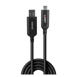 Lindy - 50m USB 3.2 Gen 1 Type A to C Fibre Optic Hybrid Cable - USB 3.2 Gen 1 (3.1 Gen 1) - USB A - USB C - Male - Stra