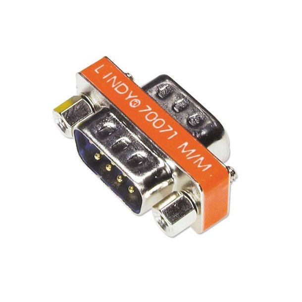 Lindy - Mini Gender Changer 9 Way D Male/Male - 9-Pin D - Male