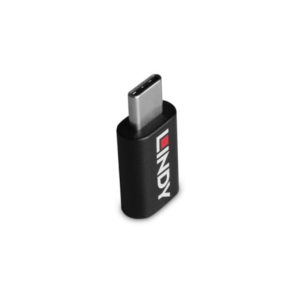 Lindy - USB 3.2 Type C to C 100W Data Blocker - USB Type C - Male - Female - Straight - 3.2 Gen 1 (3.1 Gen 1) - Nickel/G