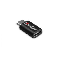 Lindy - USB 3.2 Type C to C 100W Data Blocker - USB Type C - Male - Female - Straight - 3.2 Gen 1 (3.1 Gen 1) - Nickel/G
